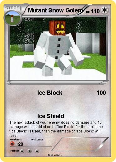 Pokemon Mutant Snow Golem