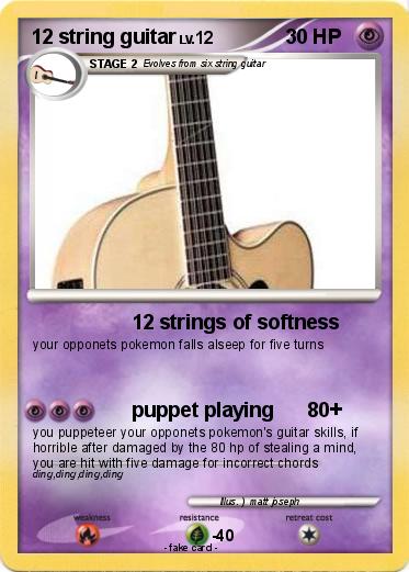 Pokemon 12 string guitar