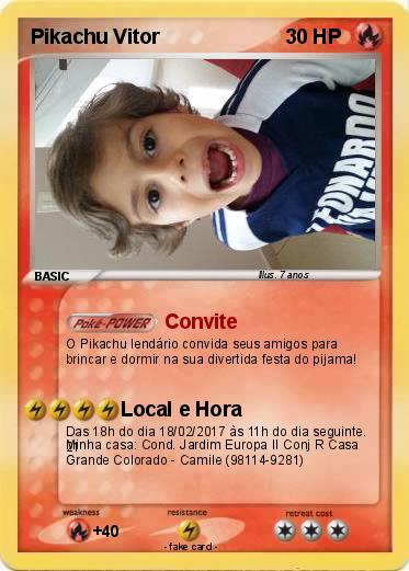 Pokemon Pikachu Vitor
