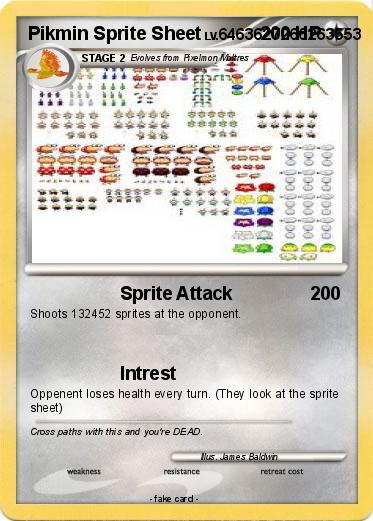 Pokemon Pikmin Sprite Sheet