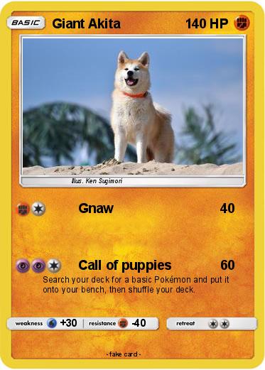 Pokemon Giant Akita