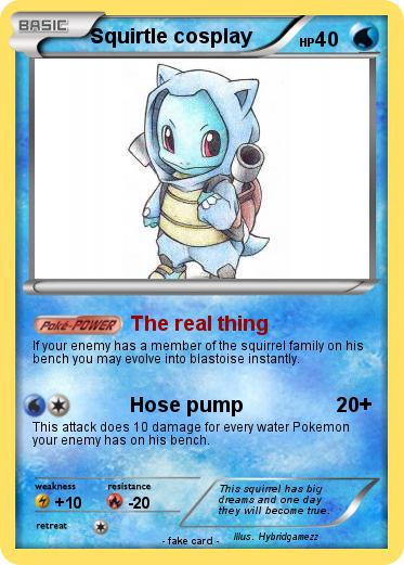 Pokemon Squirtle cosplay