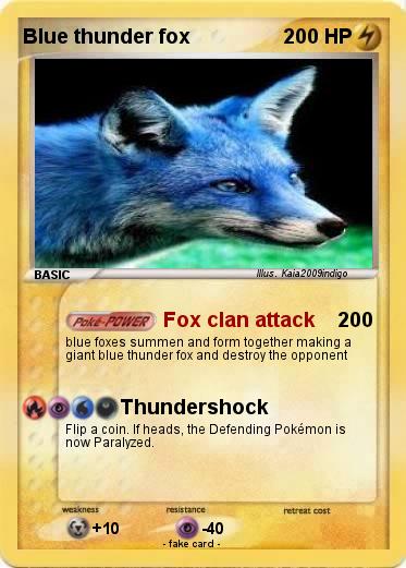 Pokemon Blue thunder fox