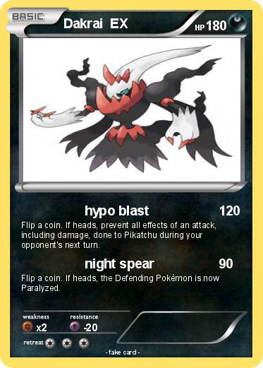 Pokemon Dakrai  EX