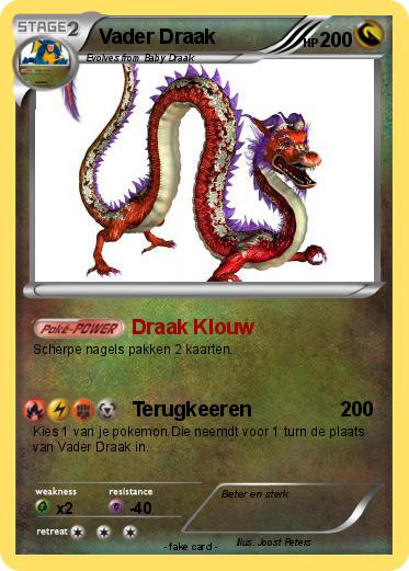 Pokemon Vader Draak