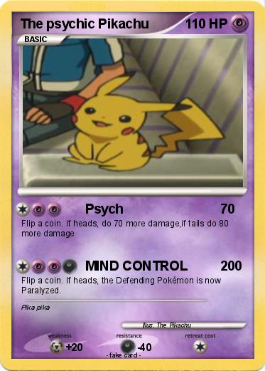 Pokemon The psychic Pikachu