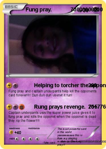Pokemon Fung pray.             70000000000