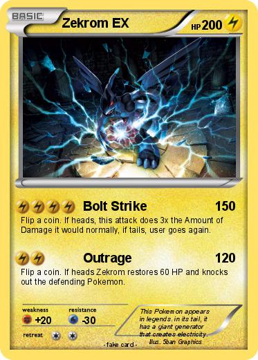 Pokemon Zekrom EX