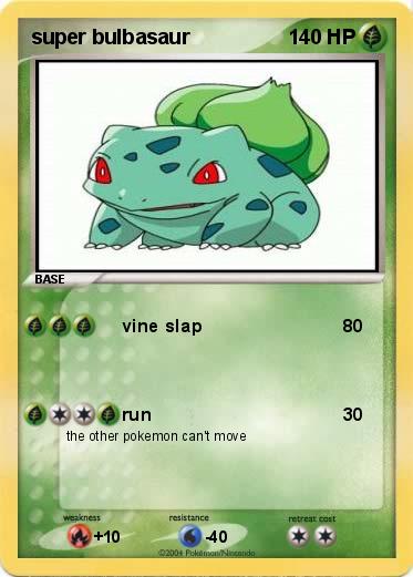Pokemon super bulbasaur