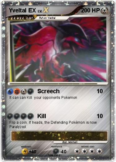 Pokemon Yveltal EX