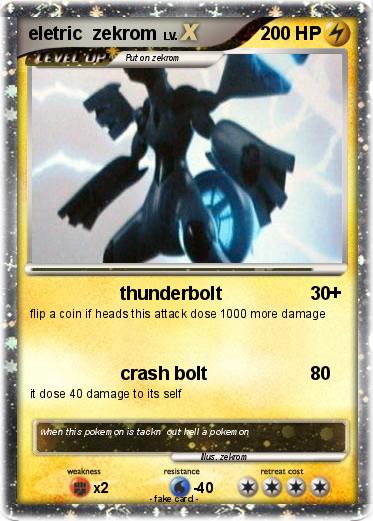 Pokemon eletric  zekrom