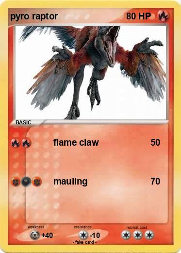 Pokemon pyro raptor