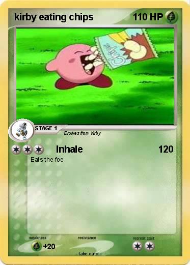 Pokemon kirby eating chips