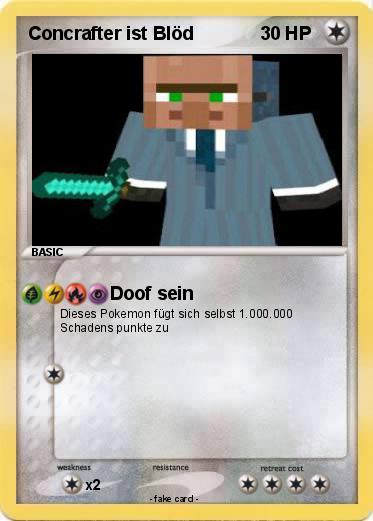 Pokemon Concrafter ist Blöd