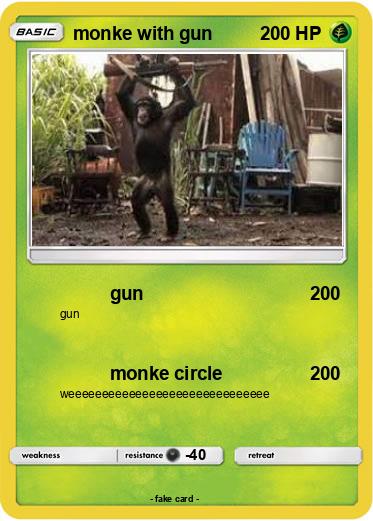 Pokemon monke with gun