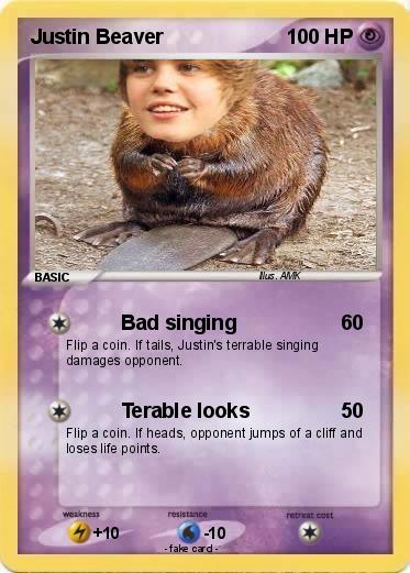Pokemon Justin Beaver