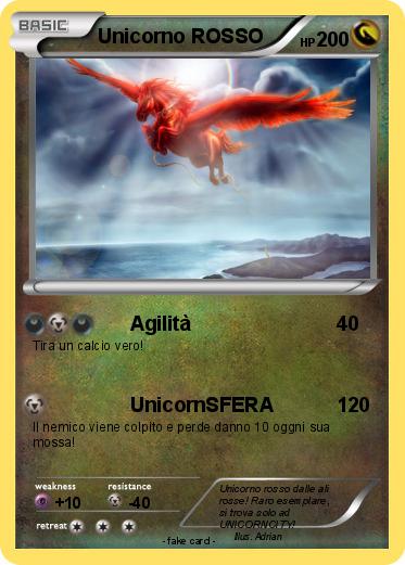 Pokemon Unicorno ROSSO
