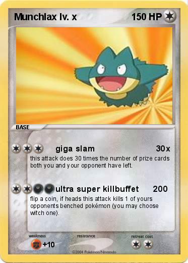 Pokemon Munchlax lv. x