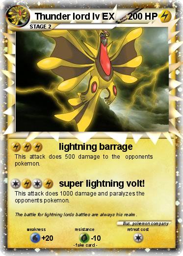 Pokemon Thunder lord lv EX