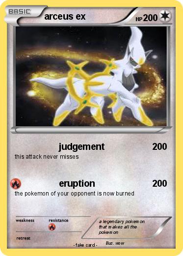 Pokemon arceus ex