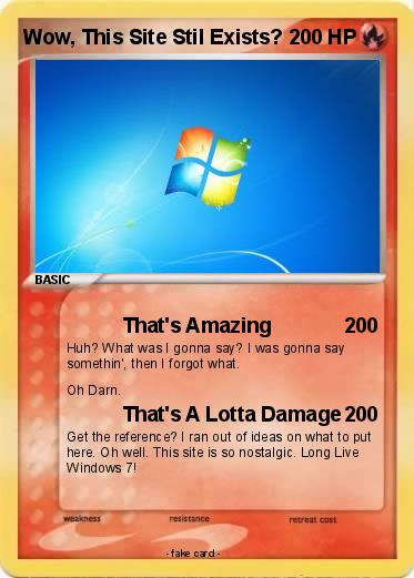 Pokemon Wow, This Site Stil Exists?