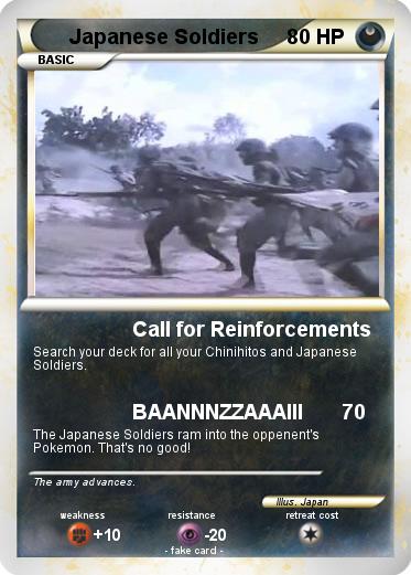 Pokemon Japanese Soldiers