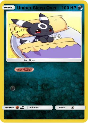 Pokemon Umber Sleep Over