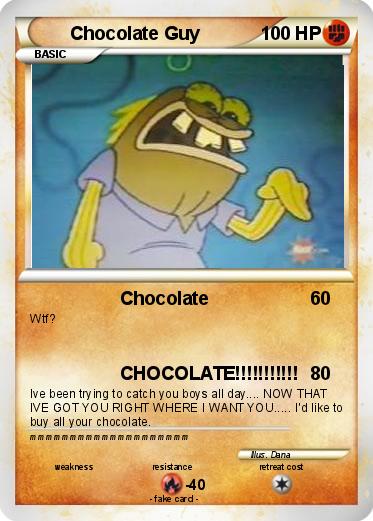 Pokemon Chocolate Guy 1 Pokemon Chocolate Guy 1