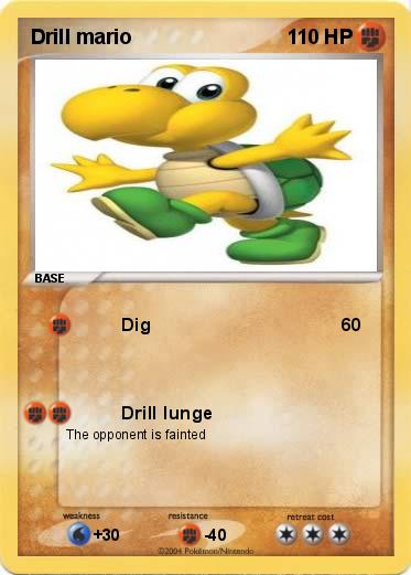 Pokemon Drill mario