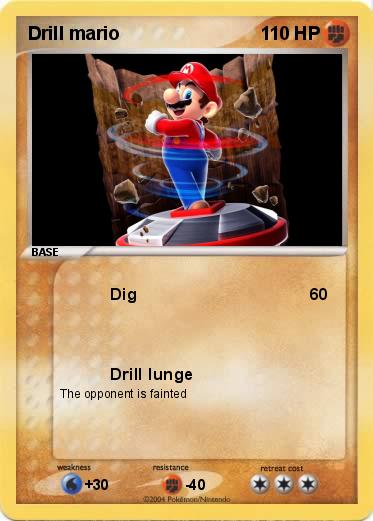 Pokemon Drill mario