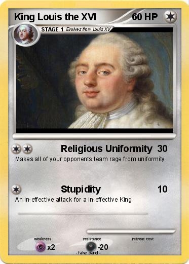 Pokemon King Louis the XVI