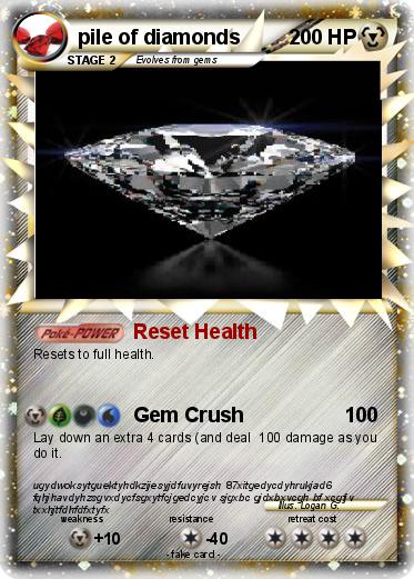 Pokemon pile of diamonds
