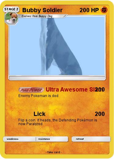 Pokemon Bubby Soldier