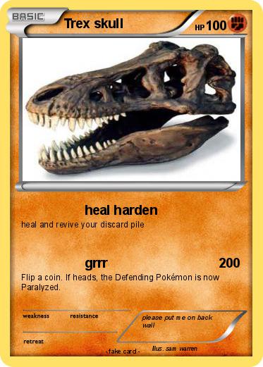 Pokemon Trex skull