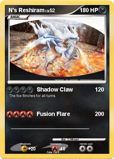 Pokemon N's Reshiram