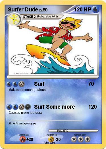 Pokemon Surfer Dude