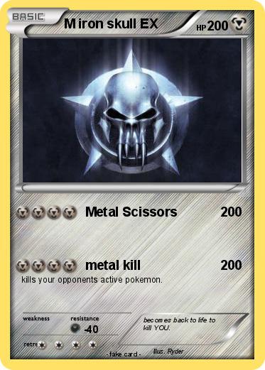Pokemon M iron skull EX