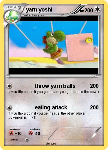 Pokemon yarn yoshi