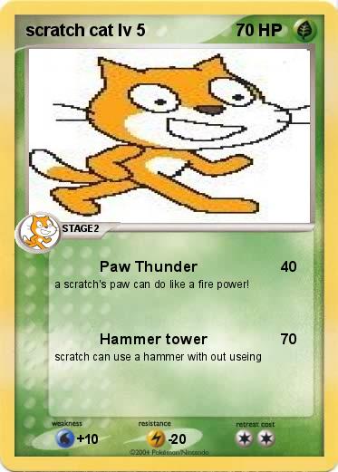 Pokemon scratch cat lv 5