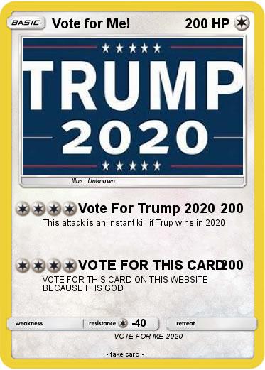 Pokemon Vote for Me!