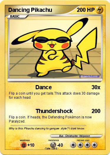 Pokemon Dancing Pikachu