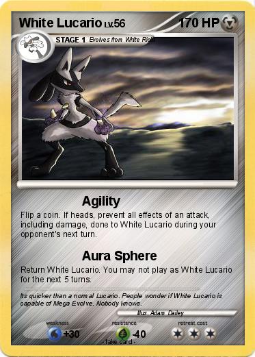 Pokemon White Lucario