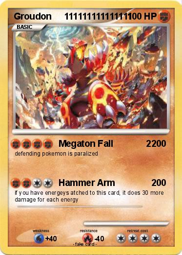 Pokemon Groudon     111111111111111