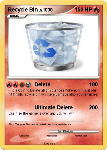 Pokemon Recycle Bin