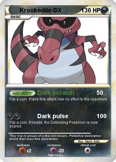 Pokemon Krookodile GX