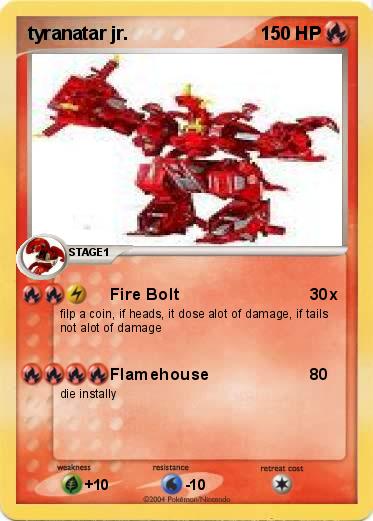 Pokemon tyranatar jr.