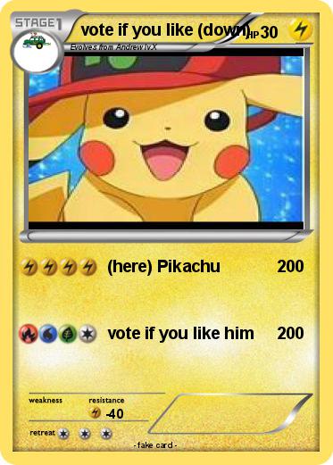 Pokemon vote if you like (down)