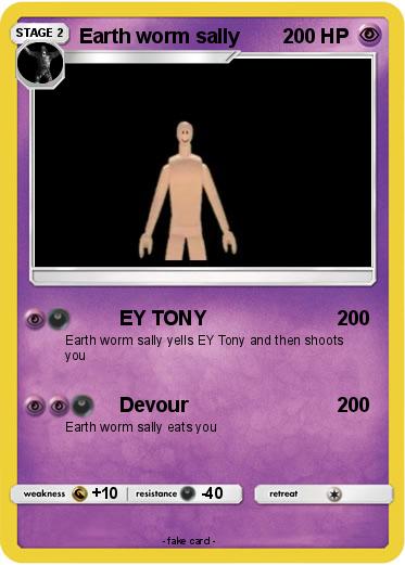 Pokemon Earth worm sally