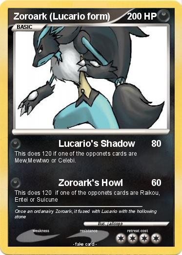 Pokemon Zoroark (Lucario form)