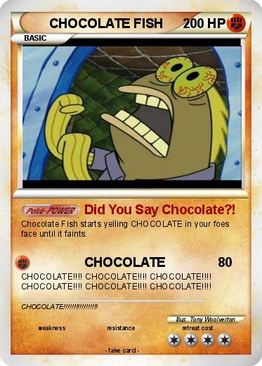 Pokemon CHOCOLATE FISH